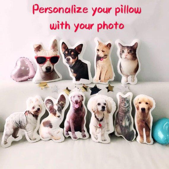 Custom Dog Face Photo Pillow