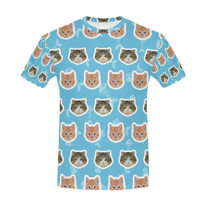 Custom Two Cats Face Shirt