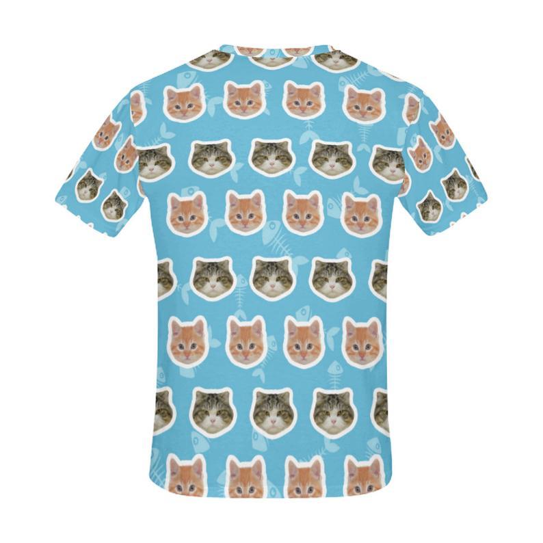 Custom Two Cats Face Shirt