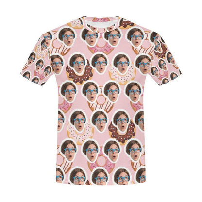 Custom Cute Donut Face Shirt