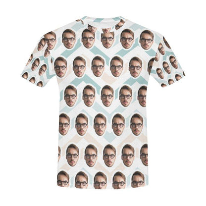 Custom Overlapping Curve Face Shirt