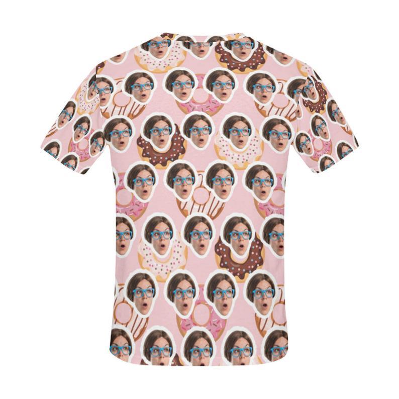 Custom Cute Donut Face Shirt