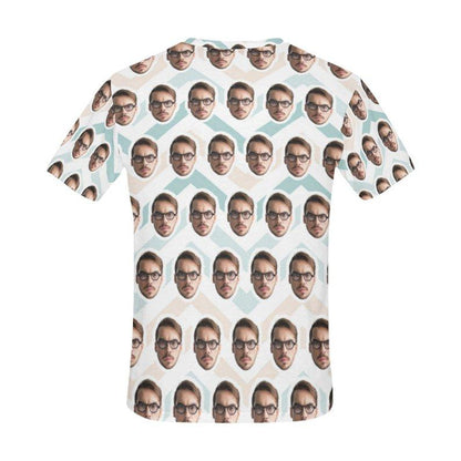 Custom Overlapping Curve Face Shirt