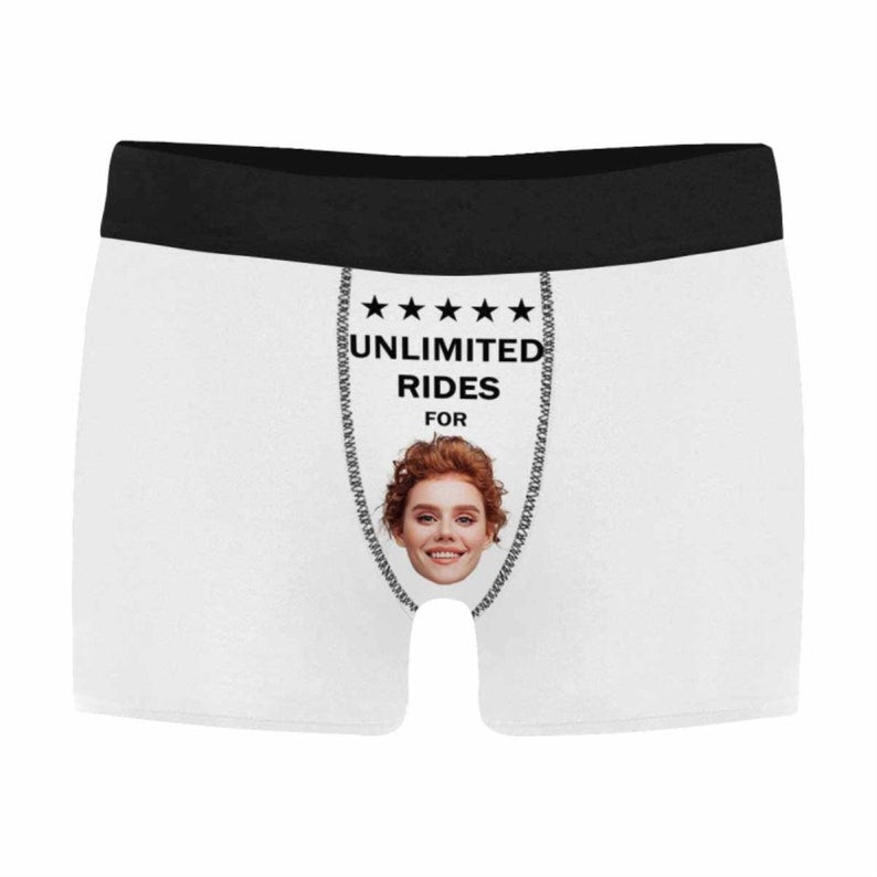 Custom Marry Christmas Men's Boxer with Face Person