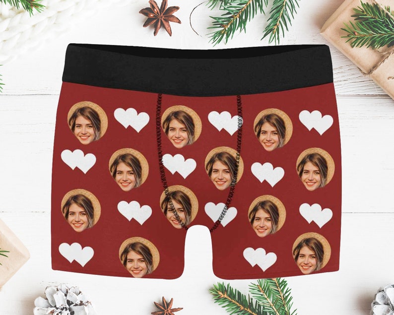 Personalized Custom Boxer Briefs for Husband Anniversary Gift for Boyfriend