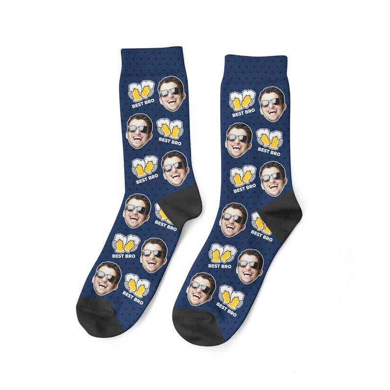 Best Bro Socks Custom Best Friend Photo Socks