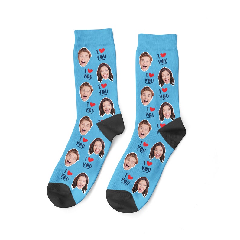 I Love You Socks Personalized Valentines Socks