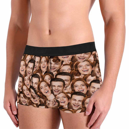 Personalized Boxers for Husband Custom Birthday Gift for Boyfriend Custom Multi-Face Underwear