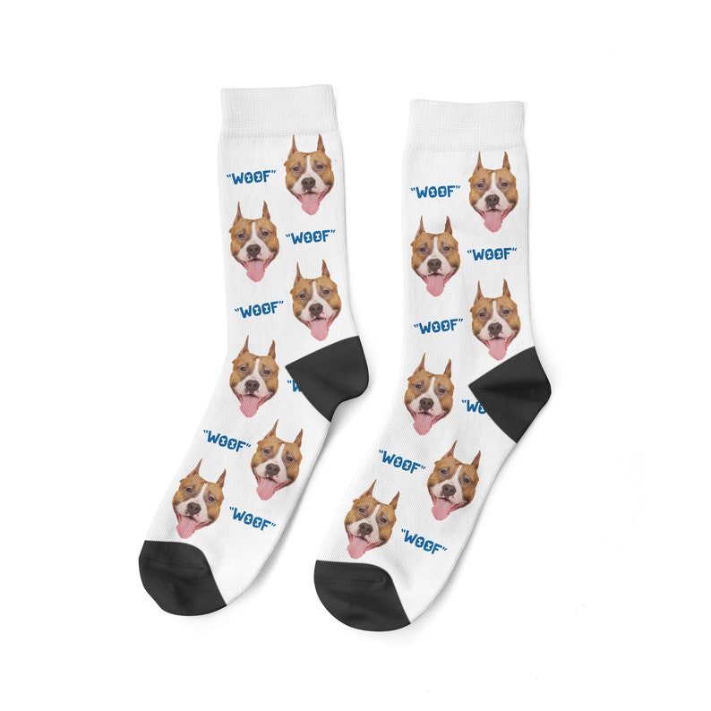 Custom Woof Socks Custom Dog Face Socks Dog