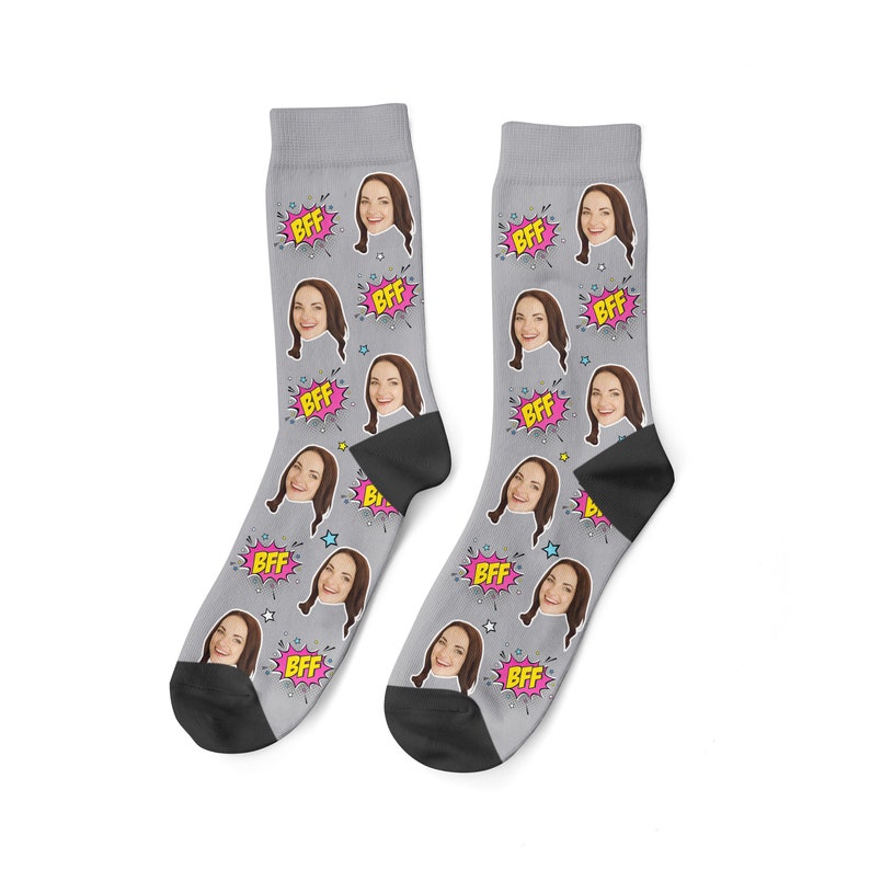 Custom BFF Face Sock Gifts For Best Friends