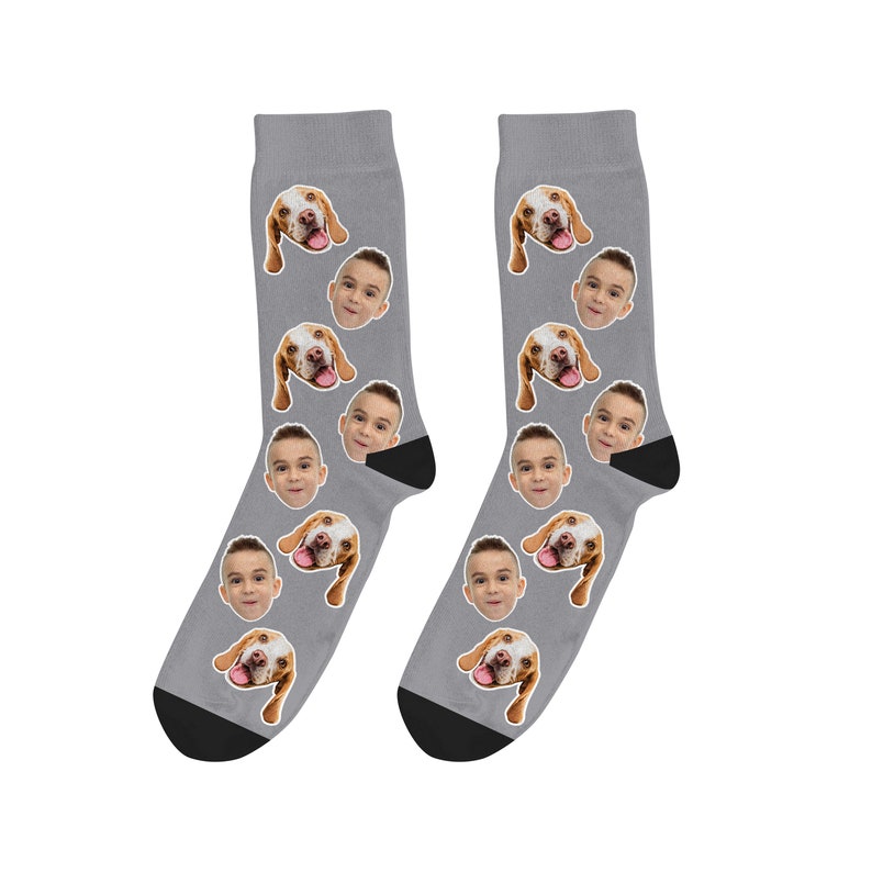 Custom Dog On Socks Put Kid Face On Socks