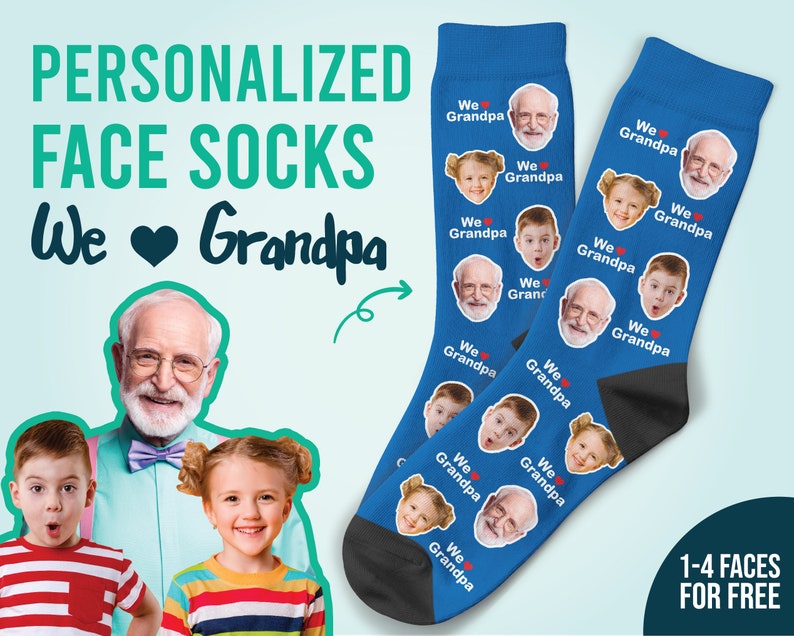 Custom Face Socks Custom Grandparents Gifts We Love