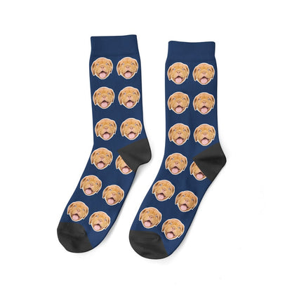 Custom Dog Face Socks Dog Lovers Socks Custom Socks