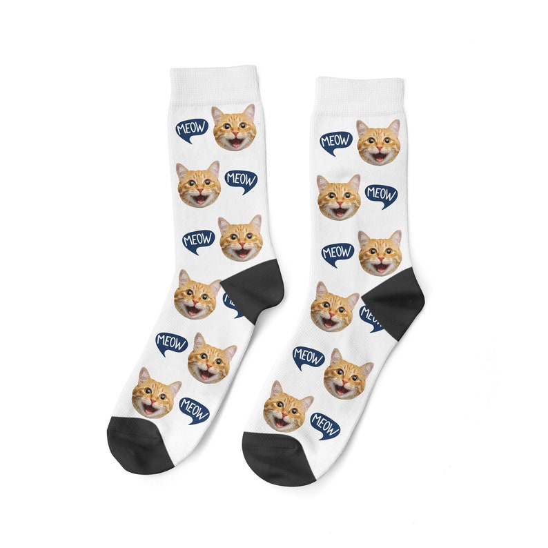 Custom Moew Socks Custom Cat Face Socks Cat