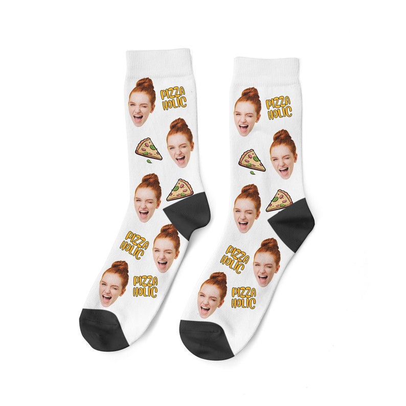 Pizza Socks Custom Face Socks Best Personalized Gift