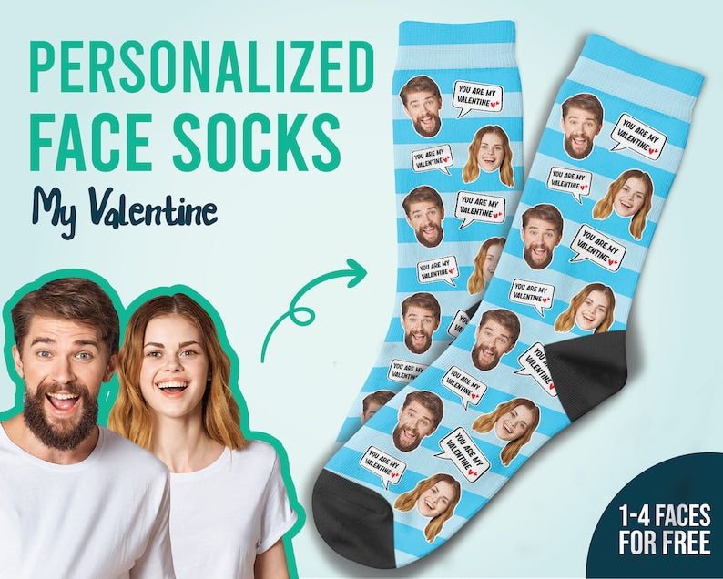 You Are My Valentine Socks Personalized Valentines