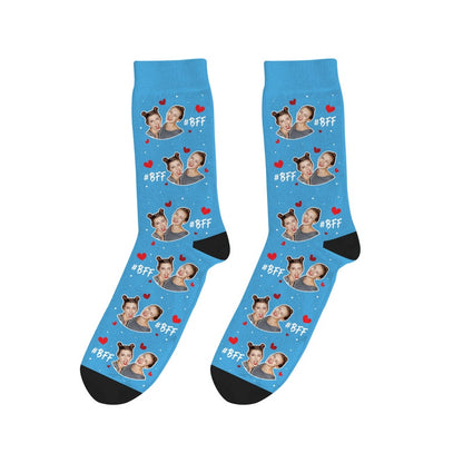 Best Friend Forever Socks Custom Best Friend Photo