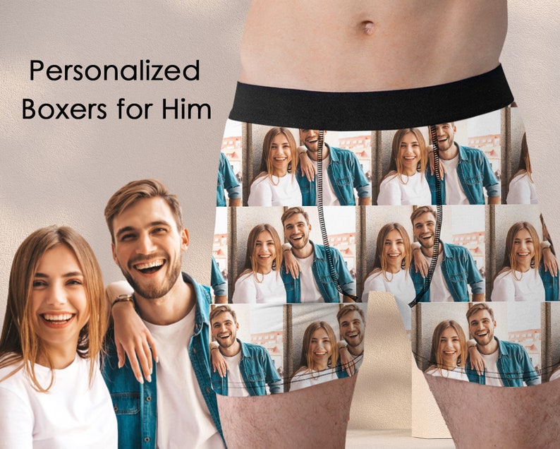 Personalized Custom Boxer Briefs for Husband Boyfriend