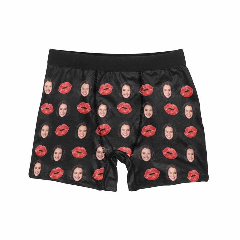 Personalized Red Lip Men's Boxer Custom Underwear