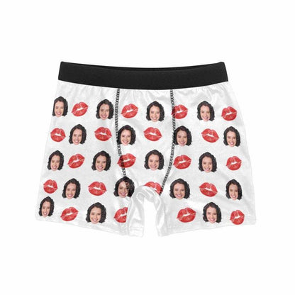 Personalized Red Lip Men's Boxer Custom Underwear