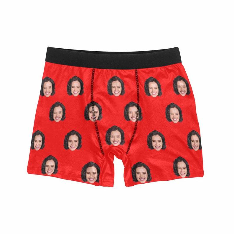 Custom Underwear With Face Personalized Boxer Anniversary
