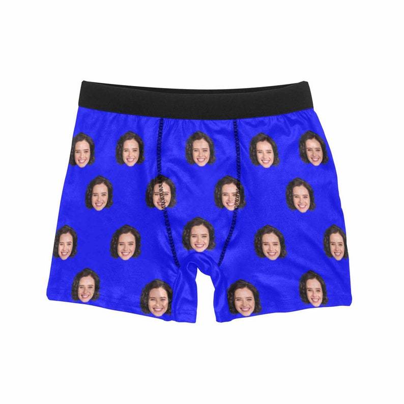 Custom Underwear With Face Personalized Boxer Anniversary