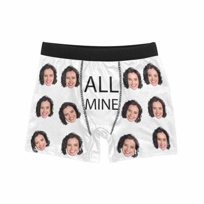 Personalized Boxer All Mine Face Boxer for him