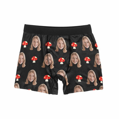 Personalized Mushroom Boxer Custom Underwear With Face