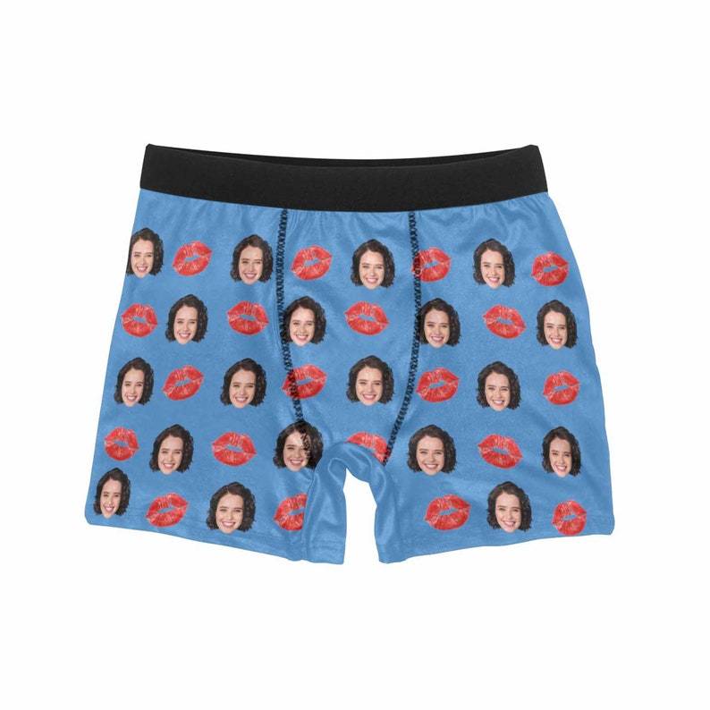 Personalized Red Lip Men's Boxer Custom Underwear