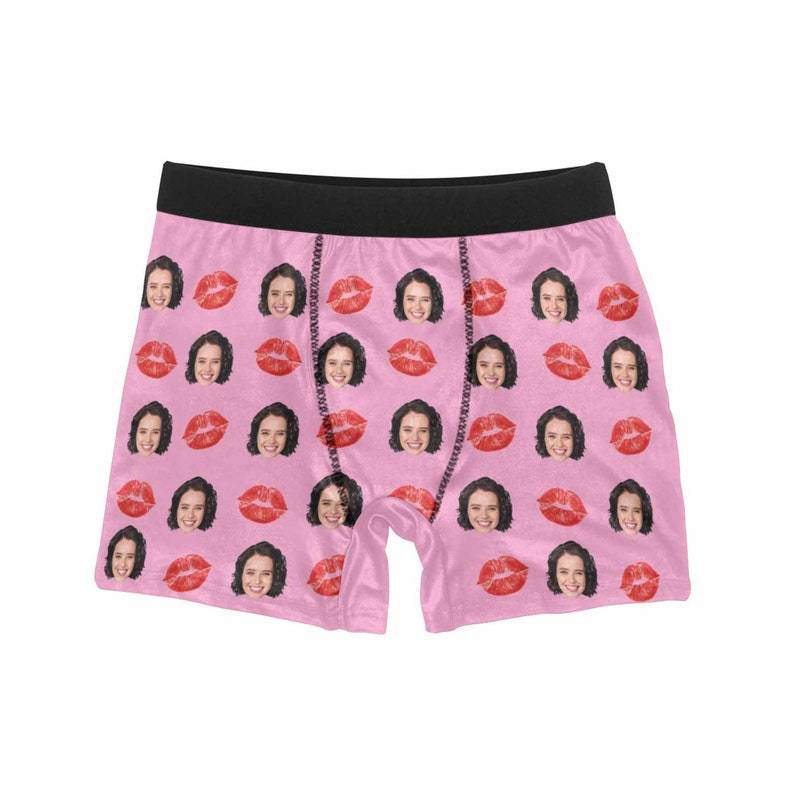 Personalized Red Lip Men's Boxer Custom Underwear