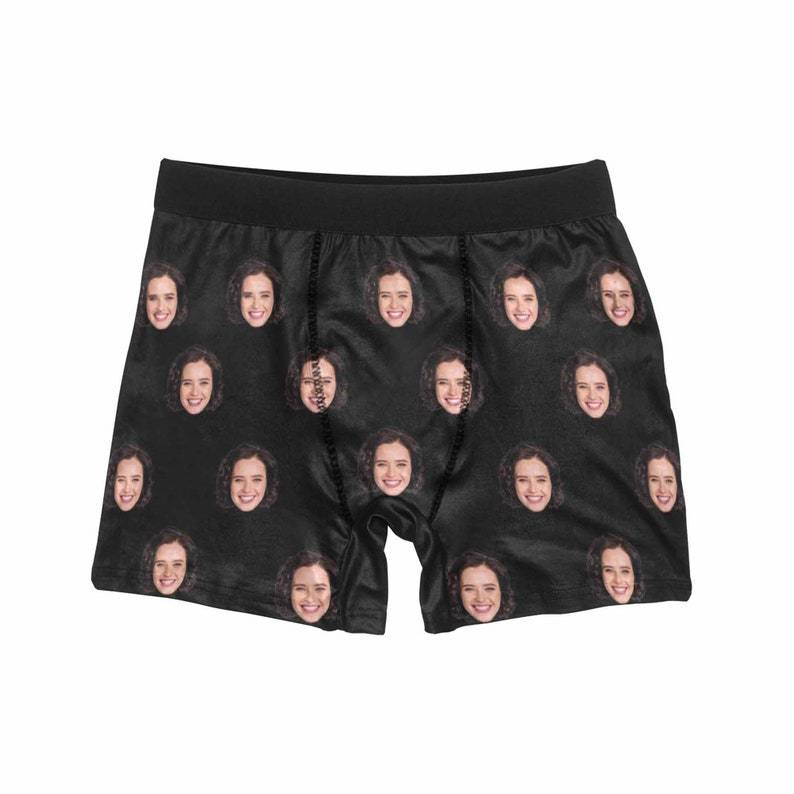 Custom Underwear With Face Personalized Boxer Anniversary