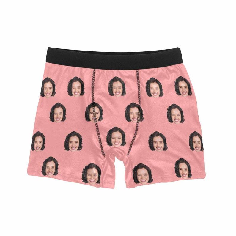 Custom Underwear With Face Personalized Boxer Anniversary