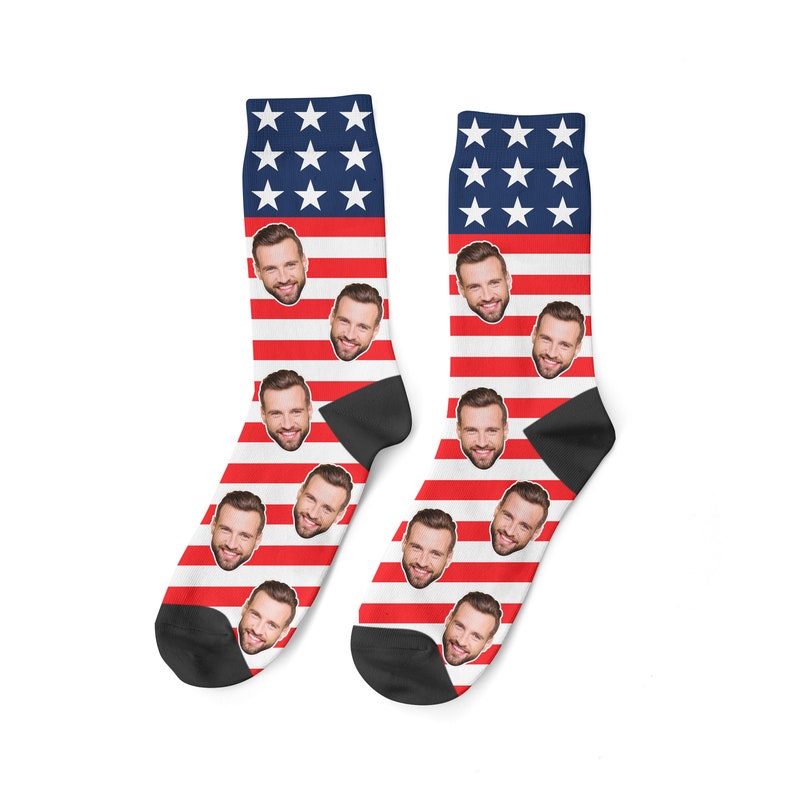 Independence Day Socks Custom Face Sock 4th Of July