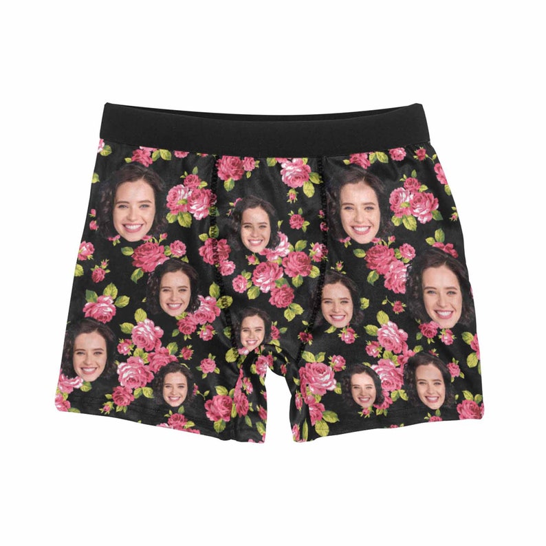 Personalized floral face Boxer Custom Underwear