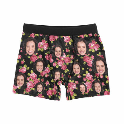 Personalized floral face Boxer Custom Underwear