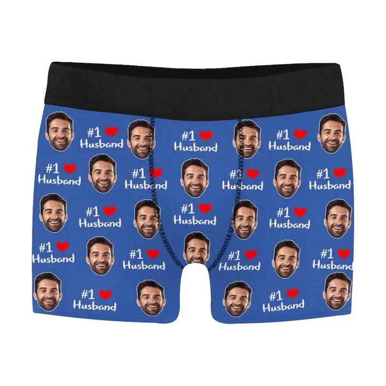 Personalized Boxers for Husband Custom Photo Boxer