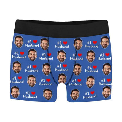 Personalized Boxers for Husband Custom Photo Boxer