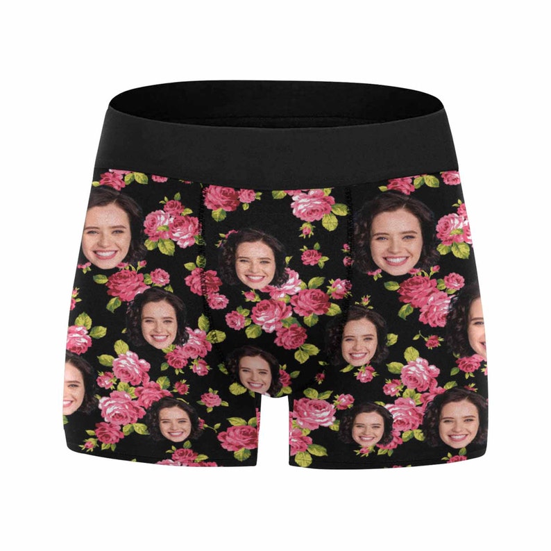 Personalized floral face Boxer Custom Underwear