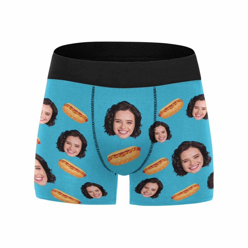 Personalized Faces Men's Hot dog Boxer Custom Face Boxers