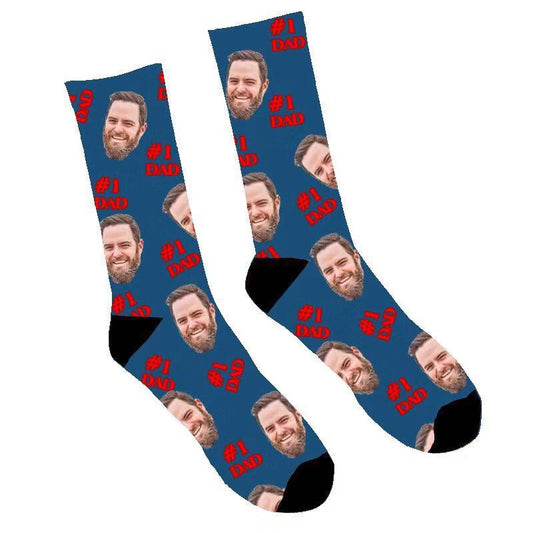 Custom #1 Dad Face Socks